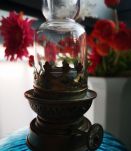 lampe pétrole bleu