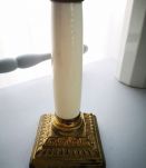 lampe pétrole bleu