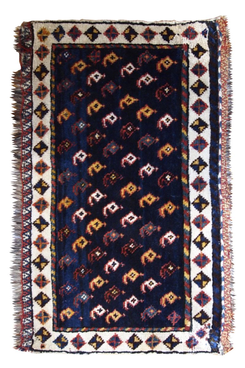 Tapis ancien Oriental fait main, 1B603 - Luckyfind