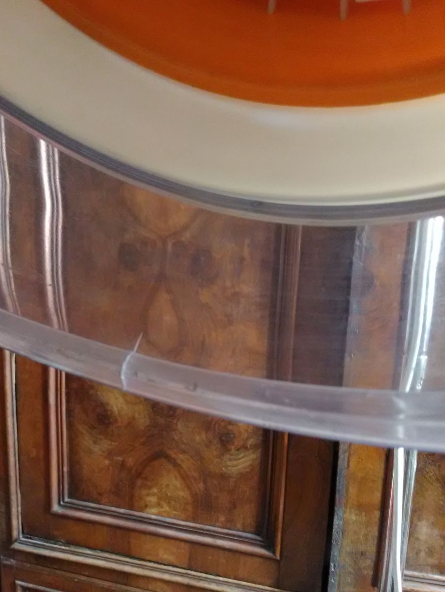 Lampe sur pied vintage casque coiffer plastique orange – Luckyfind