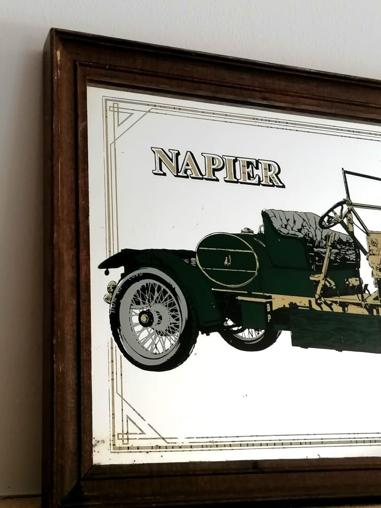 Miroir publicitaire voiture Napier art déco – Luckyfind