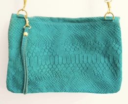 Pochette bandoulière verte