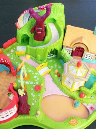 Village Polly Pocket aimanté vintage incomplet