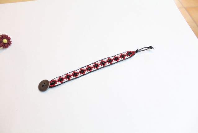 Bracelet perles tissées 