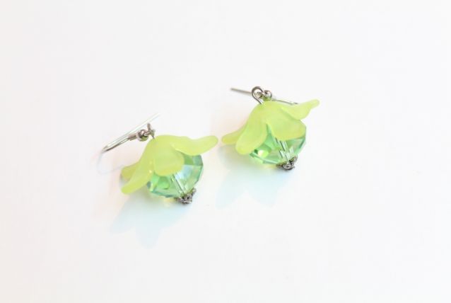 Boucles d'oreilles vertes