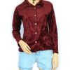 chemise vintage en velours