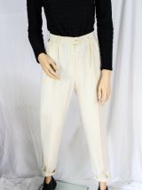 pantalon taille haute laine t36