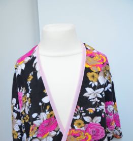 Poncho fleurie 2/4 ans