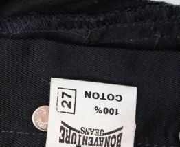 short taille haute noir vintage