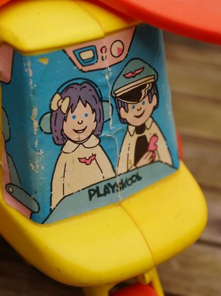 Hélicoptère à pousser Playskool vintage