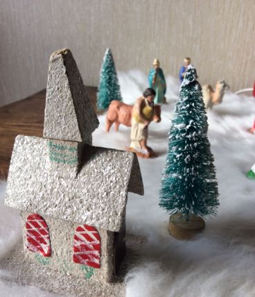 Maisons de Noël Vintage en l'état