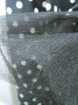 Robe Bustier Noire à Pois Blancs Héroïnes