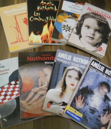 Collection de 8 Livres d'Amélie Nothomb pas cher