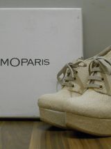 Bottines Compensées Beiges Cosmoparis 