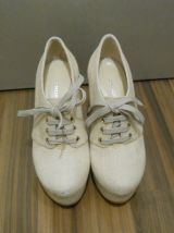 Bottines Compensées Beiges Cosmoparis 