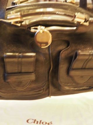 Sac Chloe Cuir Noir 100% Authentique 