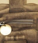Sac Cuir CHLOE Gris Aspect Vintage Used Bon Etat