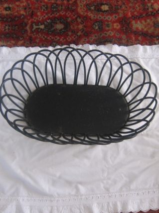 corbeille osier vintage