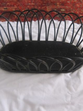 corbeille osier vintage