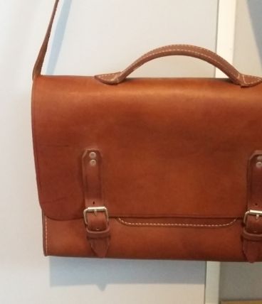 Besace cartable cuir professeur etudiant