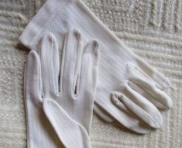Jolis gants blancs ajourés 7 71/2
