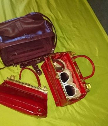 LOT de 3 sacs à main dont 2 DOLFAN FRANCE ( très ancien modèles)