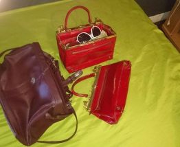 LOT de 3 sacs à main dont 2 DOLFAN FRANCE ( très ancien modèles)