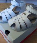 Sandales premiers pas - cuir blanc Orchestra - taille 19