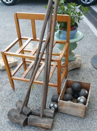 ancien jeu de croquet 