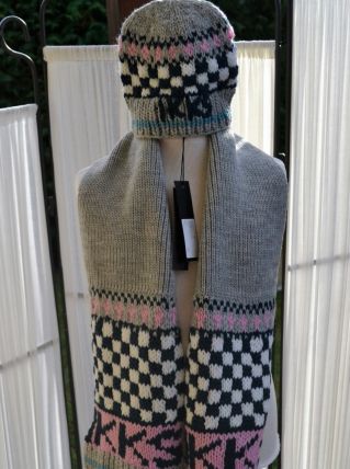 IKKS set Bonnet fille 2/4 ans et écharpe 128 cm 