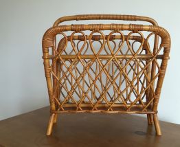 Porte Revues vintage en osier