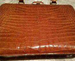 sac vintage en cuir veritable
