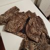 Veste courte ouverte imprimé léopard 
