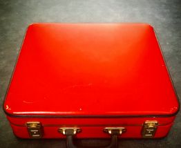 VALISE vintage rouge
