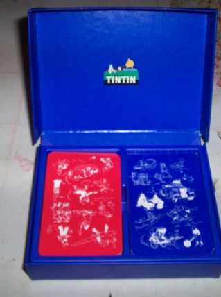 COFFRET 2 JEUX DE CARTES TINTIN 
