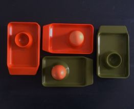 Coquetiers vintage empilables 70