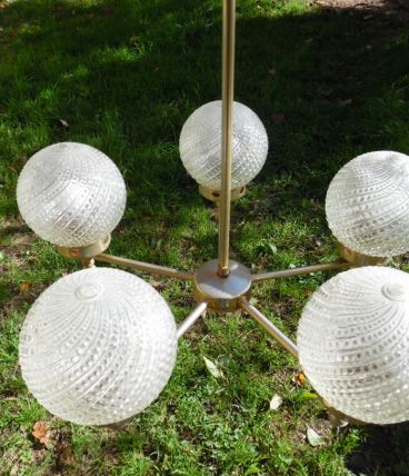 lustre vintage à 5 branches