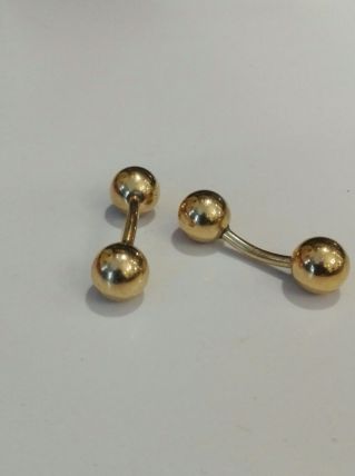 Paire de boutons de manchette '80