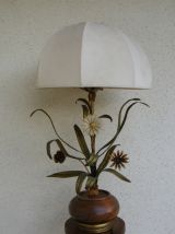 lampe boule feuilles vinage