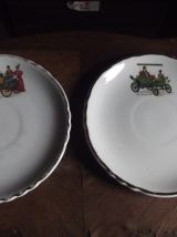 lot 5 assiettes tacots anciens 