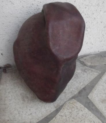 masque en cuir tres ancien