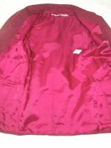 Veste blazer dandy laine rouge cerise T 38 UNGARO