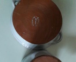 Pot à lait et sa coupelle A. Fazio Vallauris 