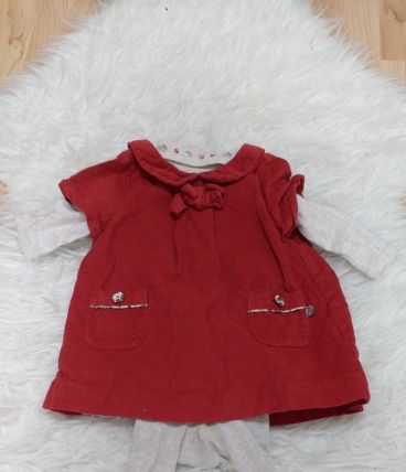 Robe + body + collant 3 mois Sergent Major