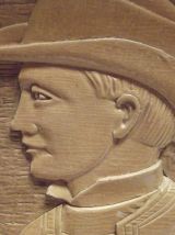 plateau vintage sculpté