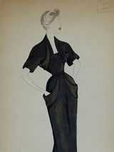 Croquis Mode 1950 série de robes suite