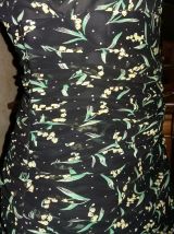 Robe soirée rétro imprimé floral AGNES B T 36/38