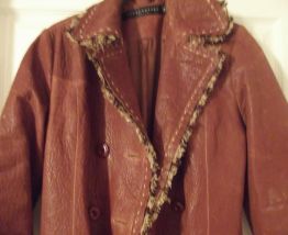 manteau cuir vintage