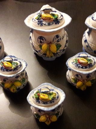 Lot de pots à épices en céramique 