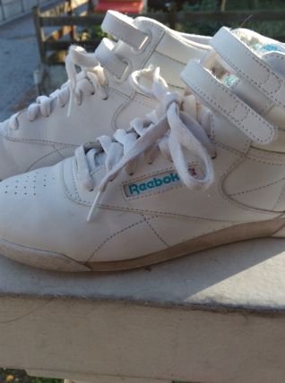Reebok blanches montantes retro